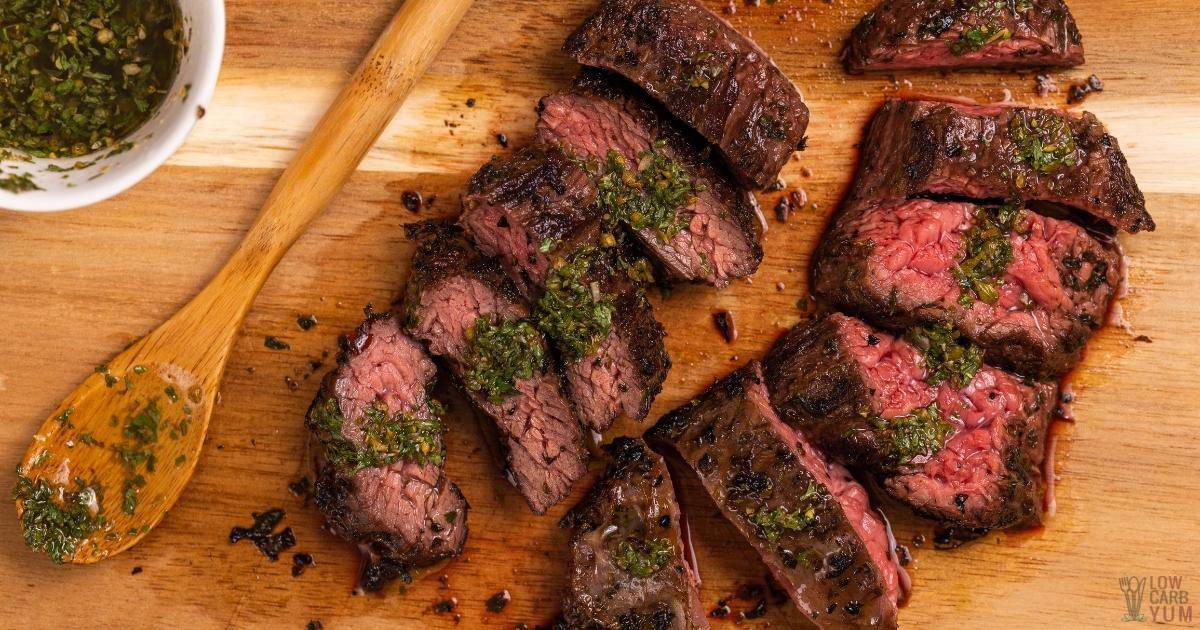 Keto Chimichurri Flank Steak Low Carb Yum