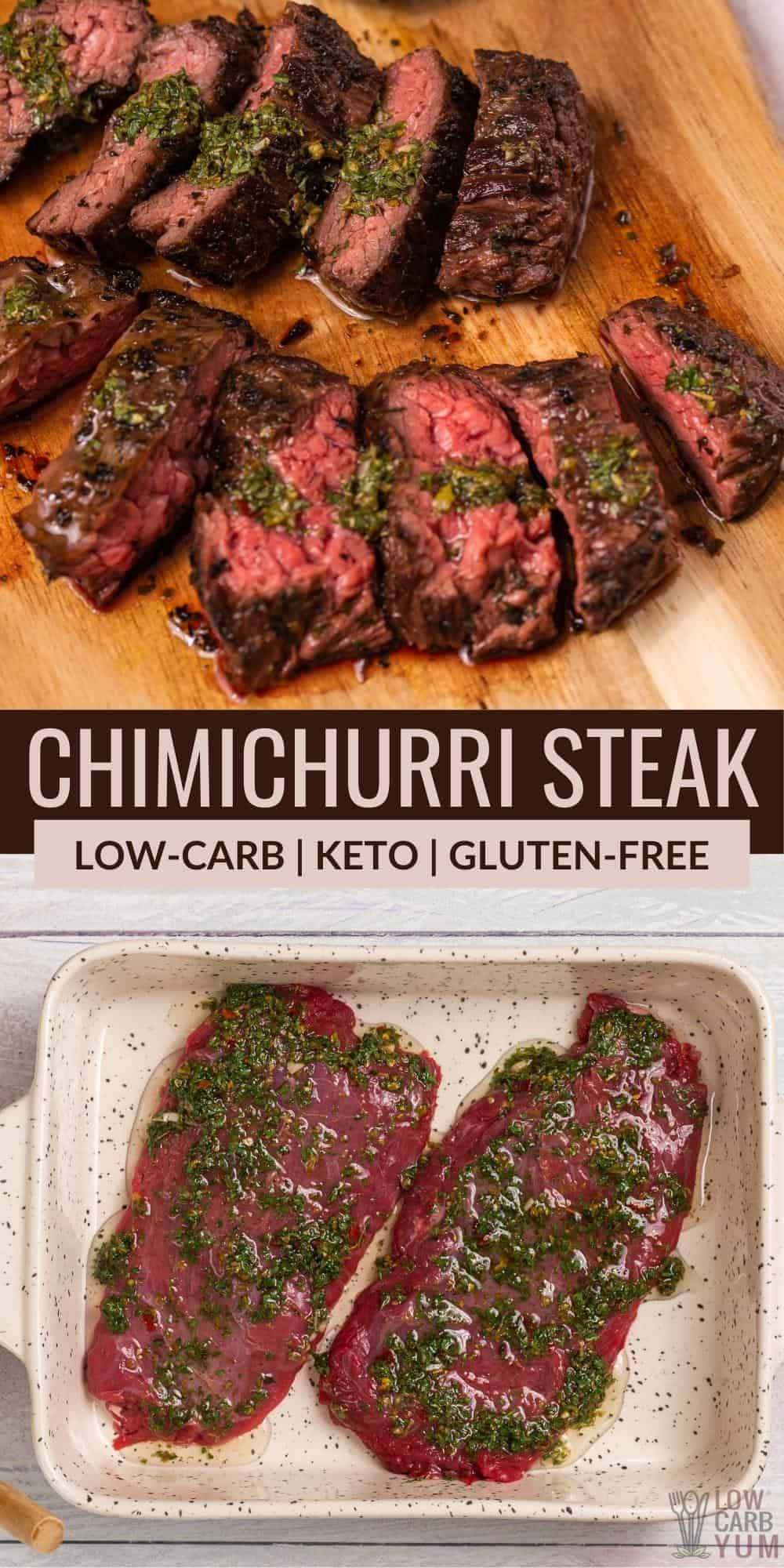 chimichurri flank steak pinterest image.