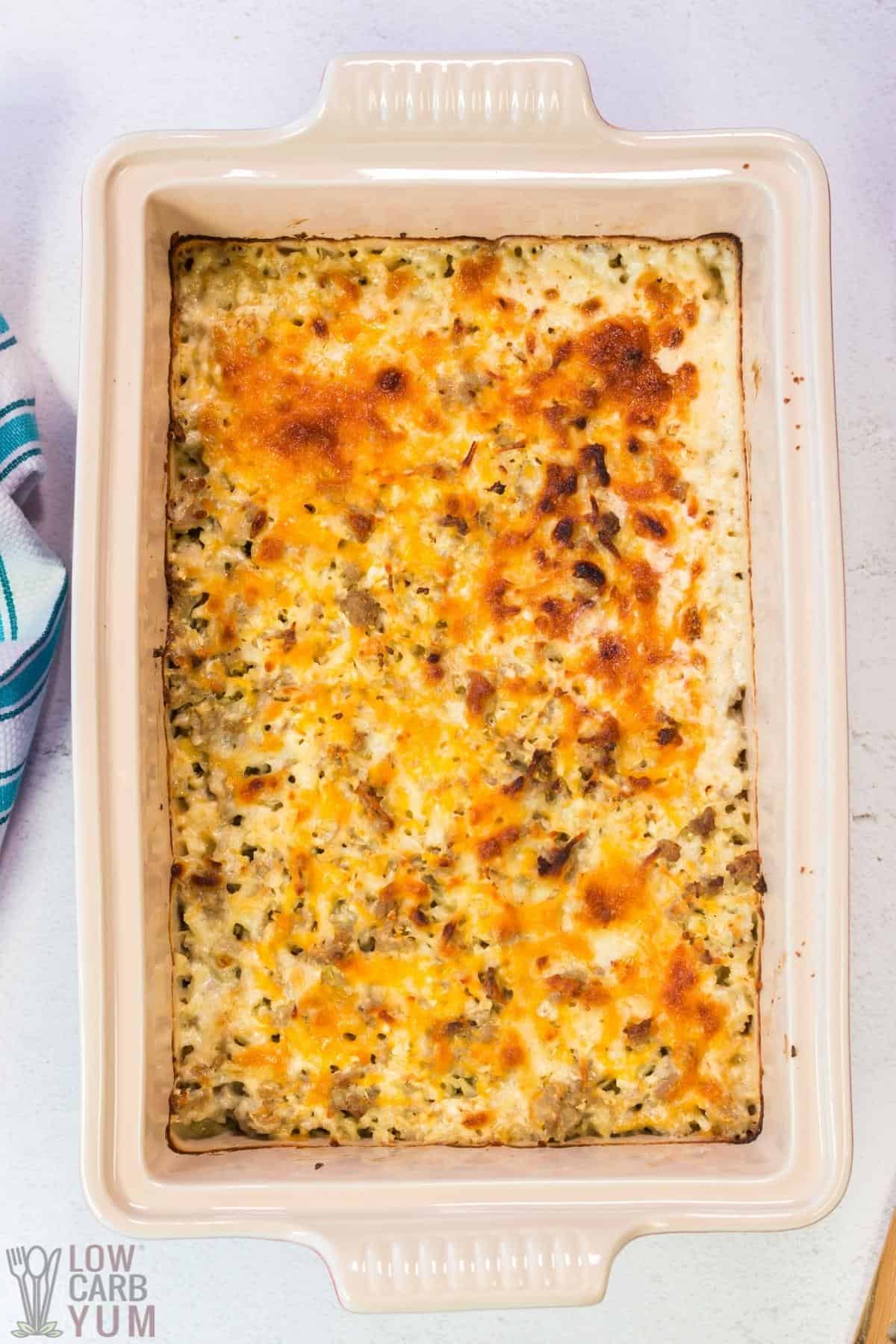 cheesy low carb casserole