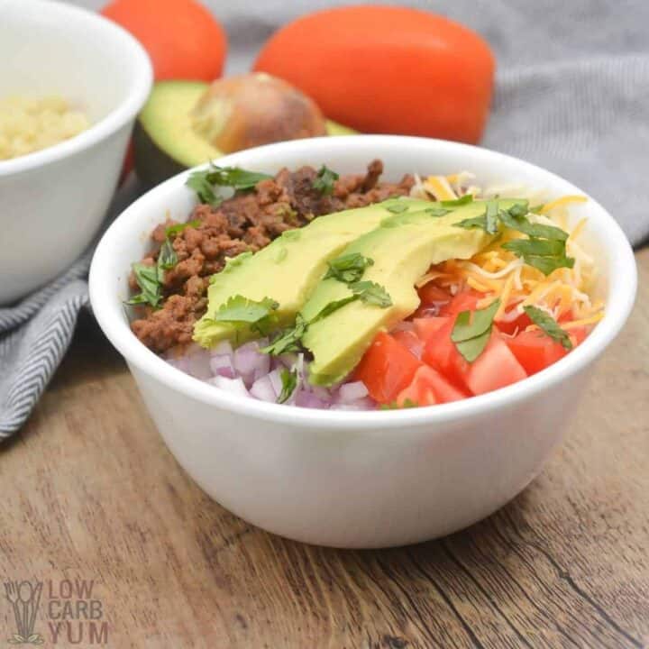 Keto Burrito Bowls Low Carb Yum