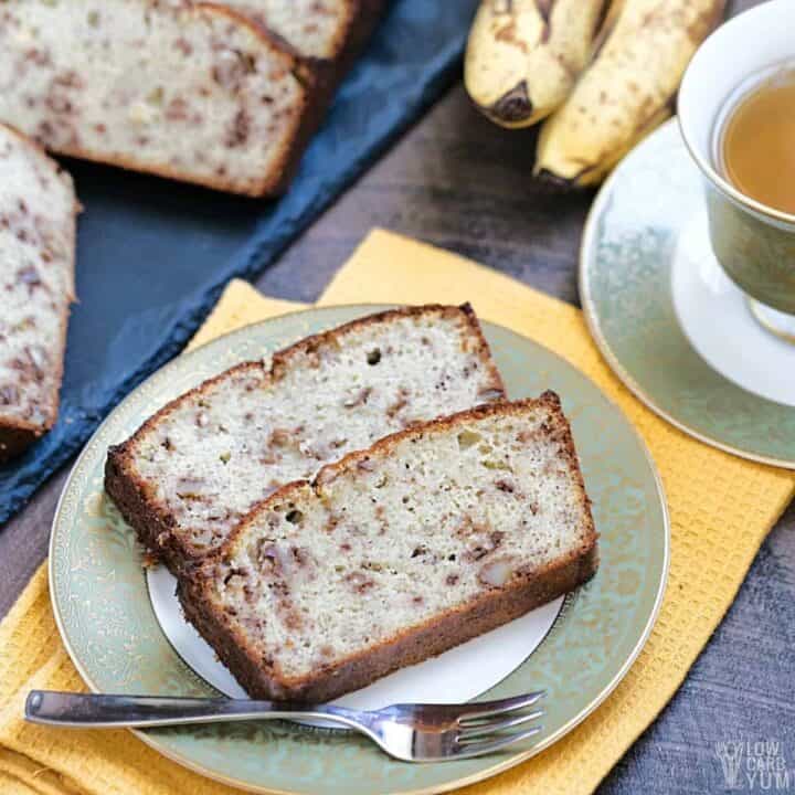 Low Carb Banana Bread Recipe (GlutenFree) Low Carb Yum
