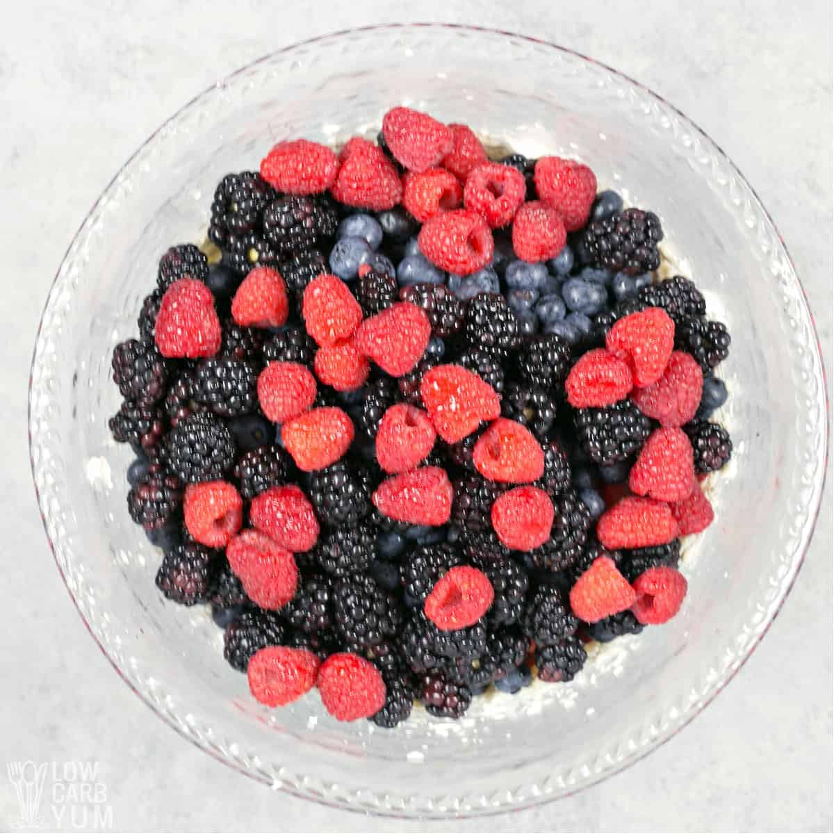 mixed berries for cheesecake salad.