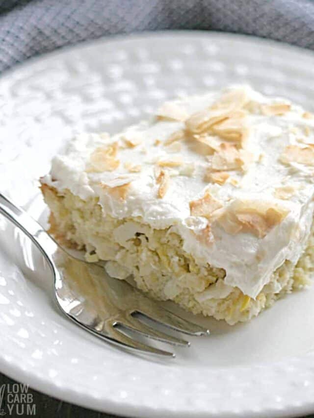 Keto Coconut Cake with Cream Cheese Frosting