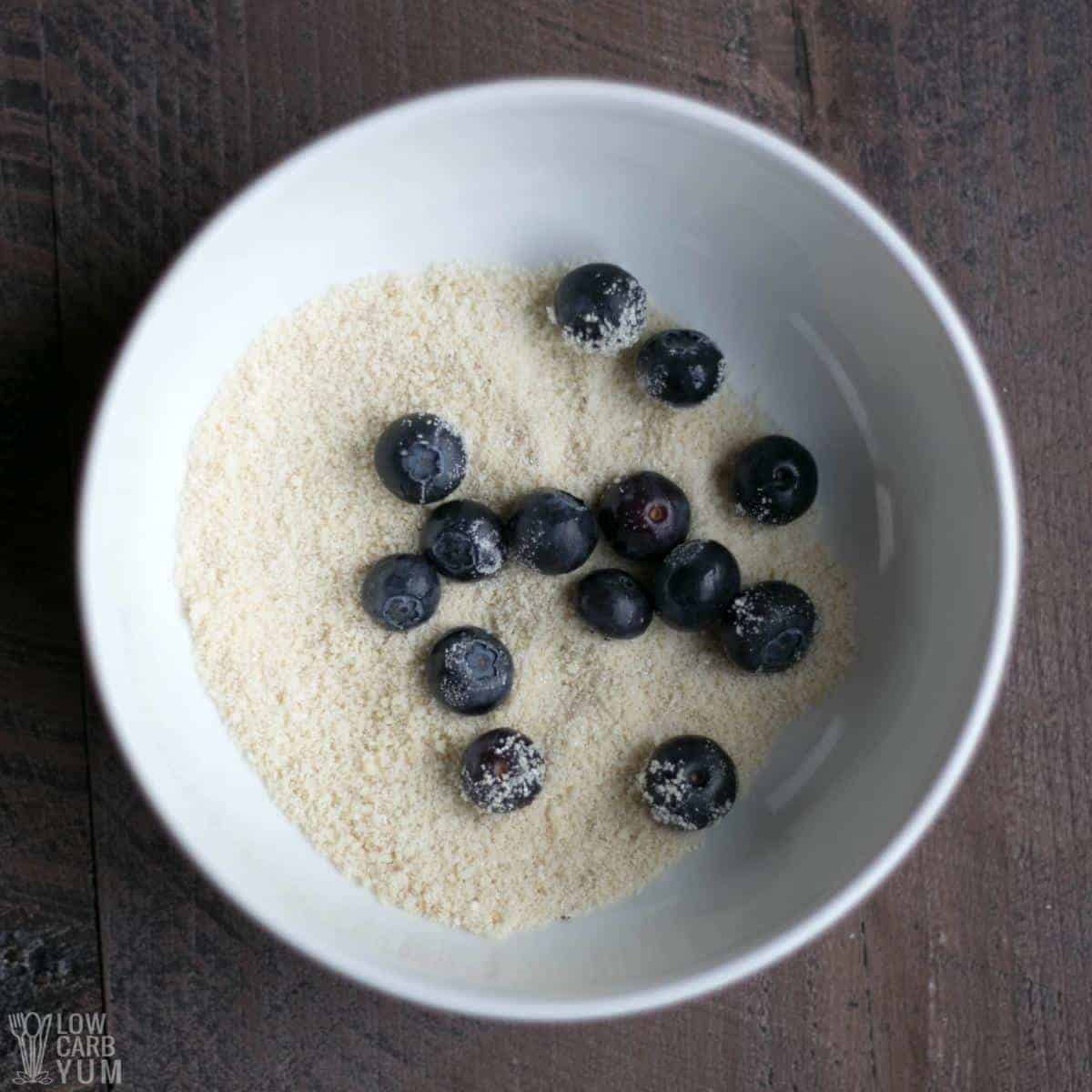 dry ingredients for the mug cakes.