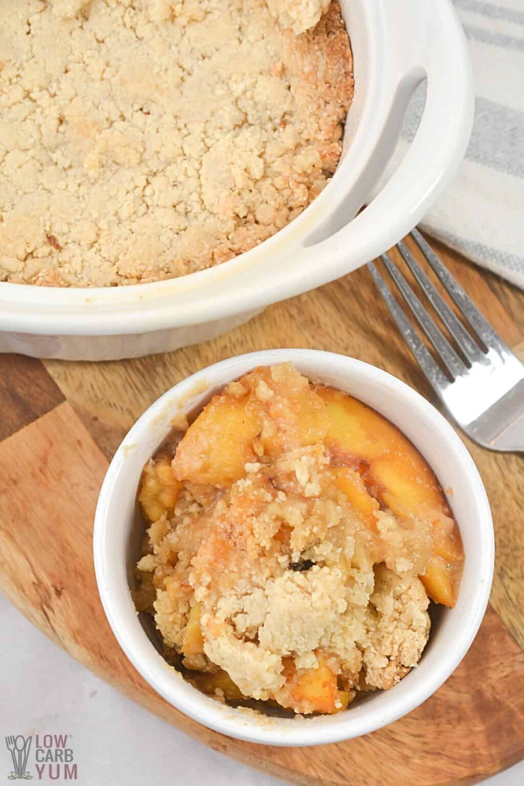 Keto Peach Cobbler Low Carb Yum