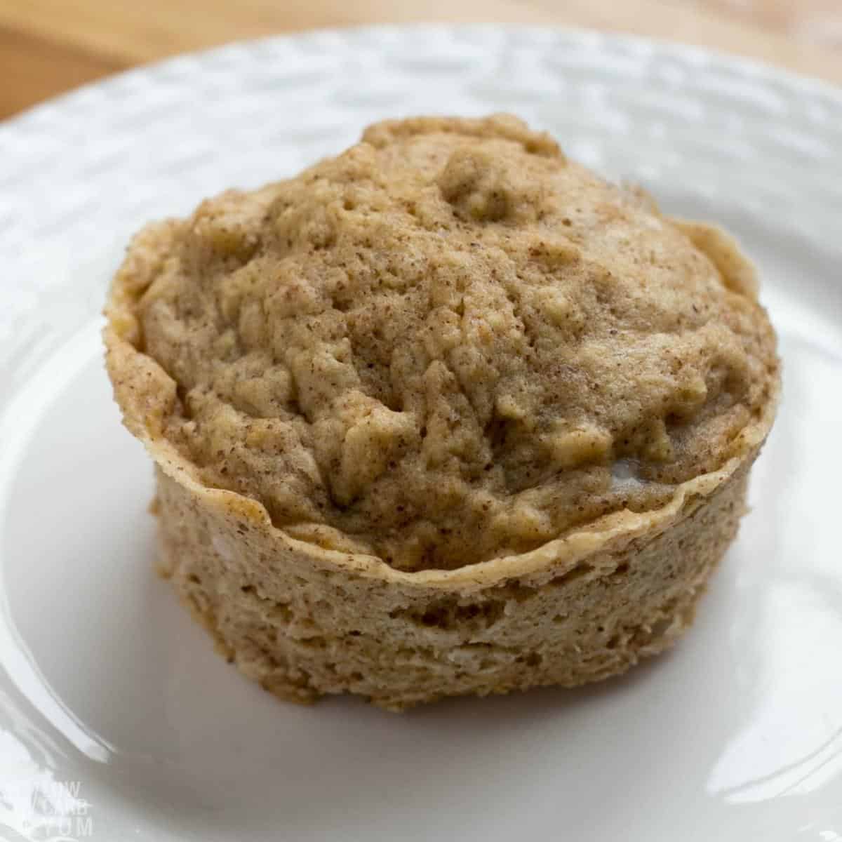 Low Carb English Muffin (In 1 Minute!) - Low Carb Yum