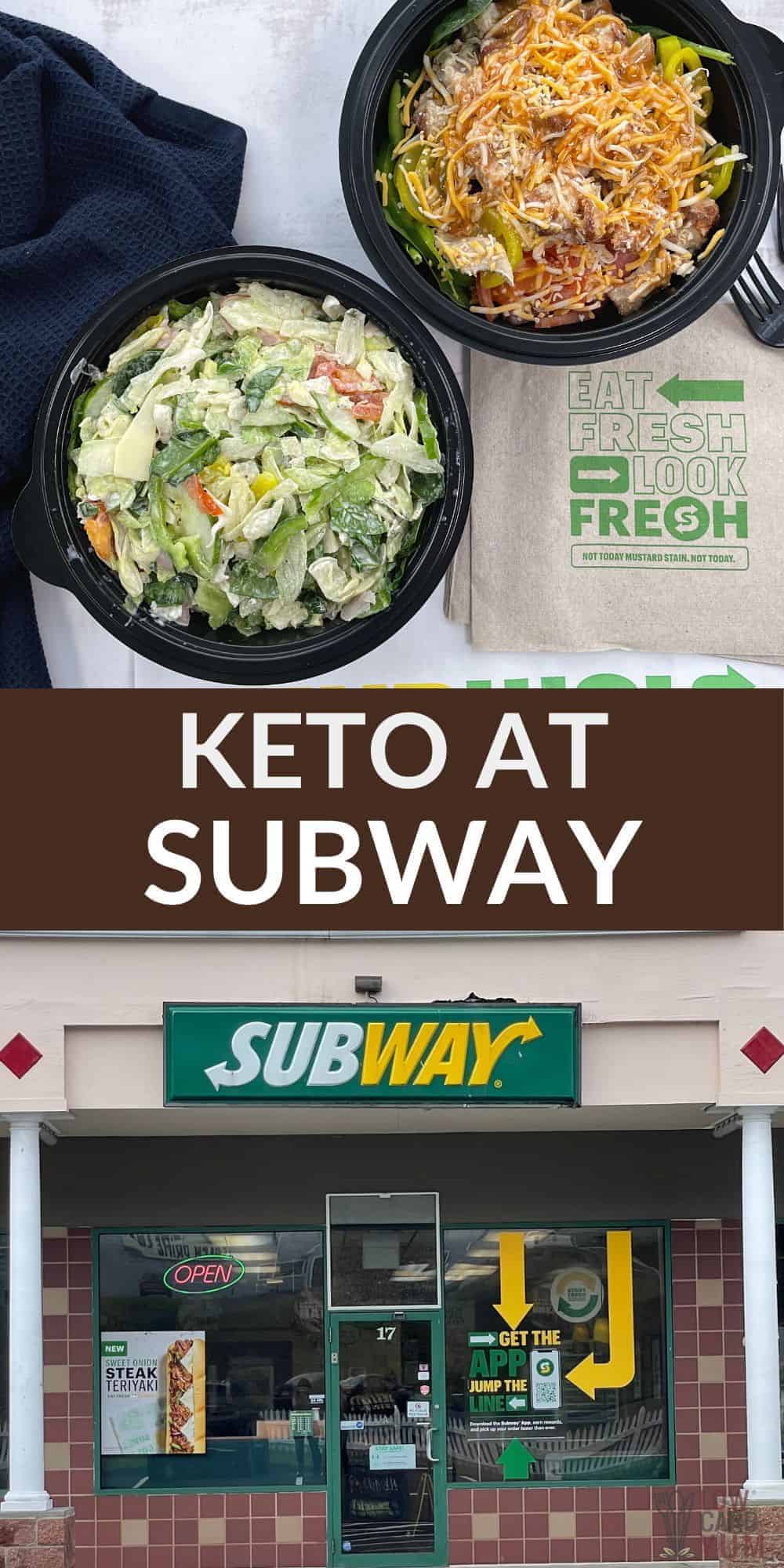 keto at subway pinterest image.