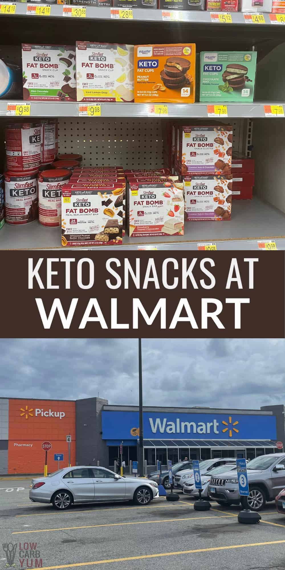 Keto-Snacks bei Walmart Pinterest Bild.