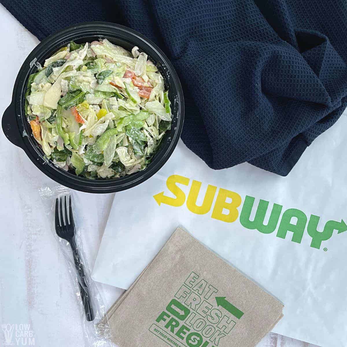 keto subway salad.