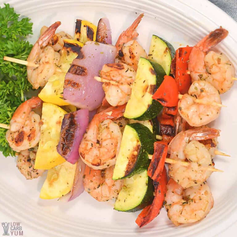 Grilled Shrimp Kabob Recipe Low Carb Yum 