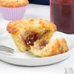strawberry jam muffins featured image.