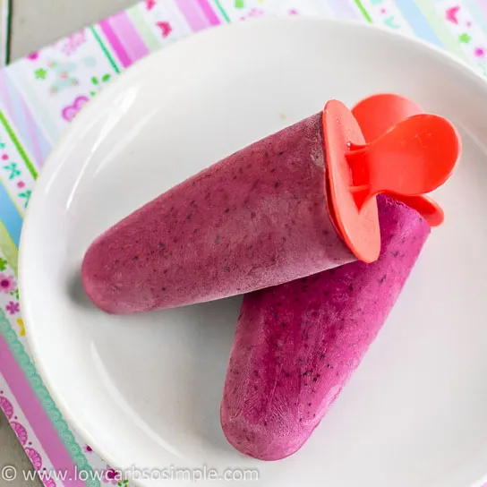 blueberry ice pops.