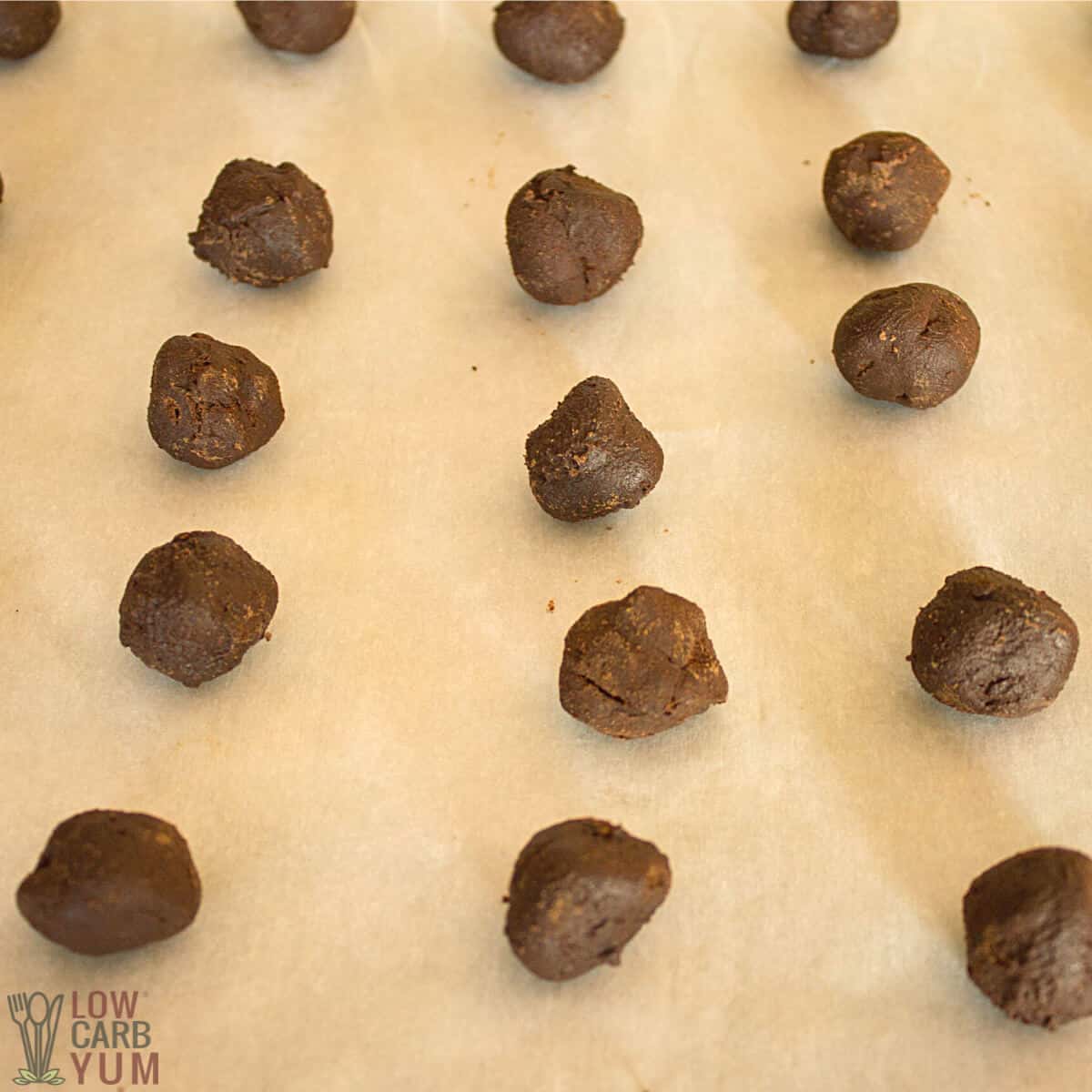 chocolate ganache balls.