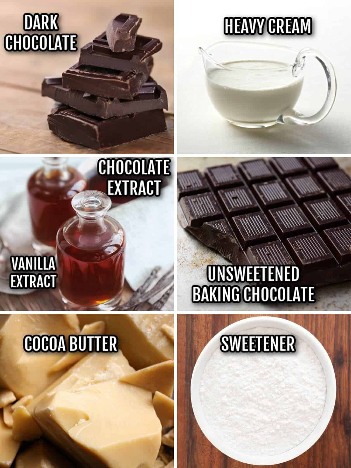 chocolate truffle recipe ingredients.