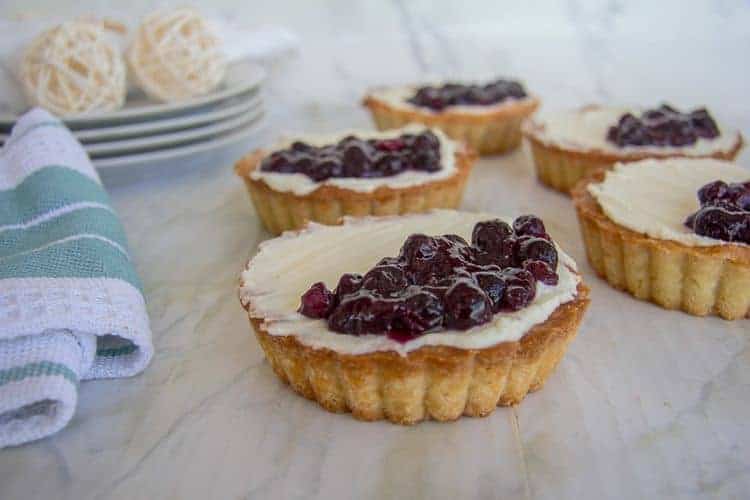 blueberry cheese tarts