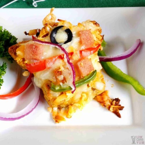 Cauliflower Pizza Bites (Keto, GlutenFree) Low Carb Yum