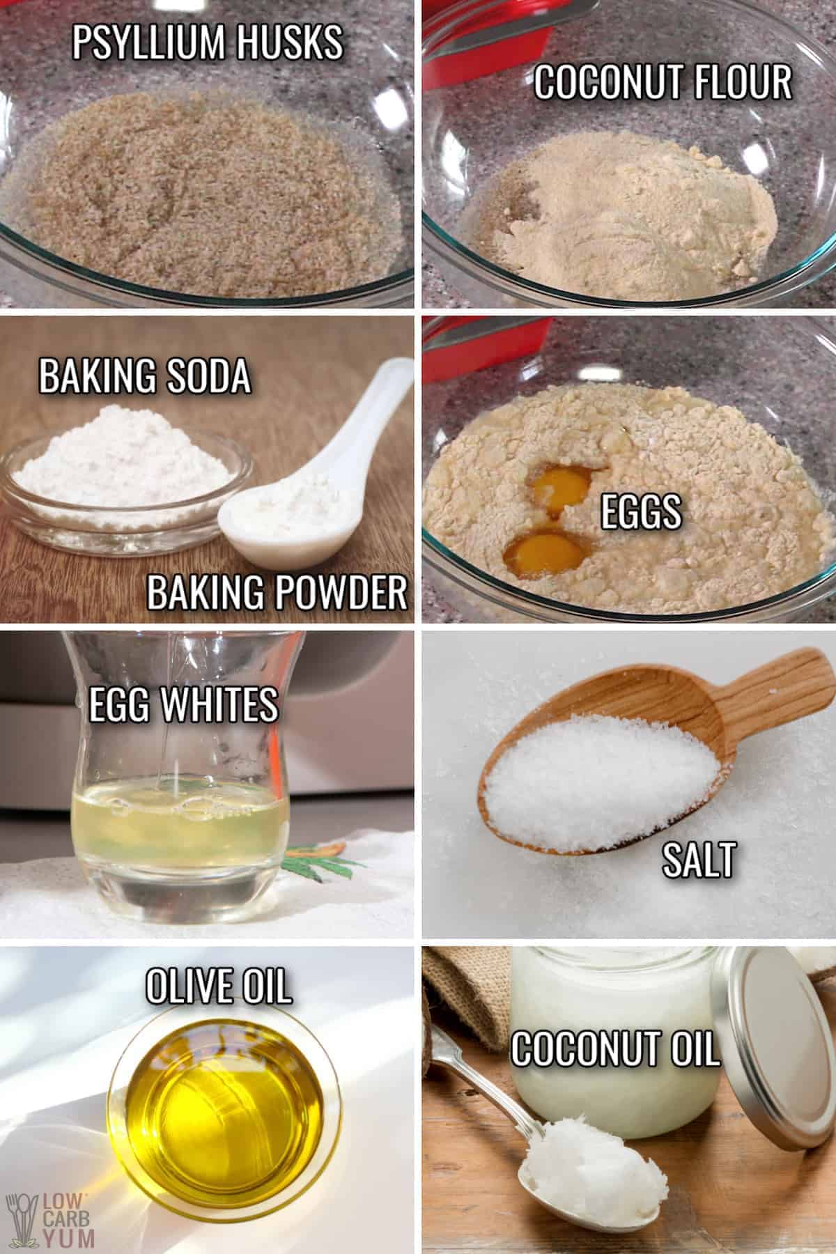 psyllium bread ingredients.