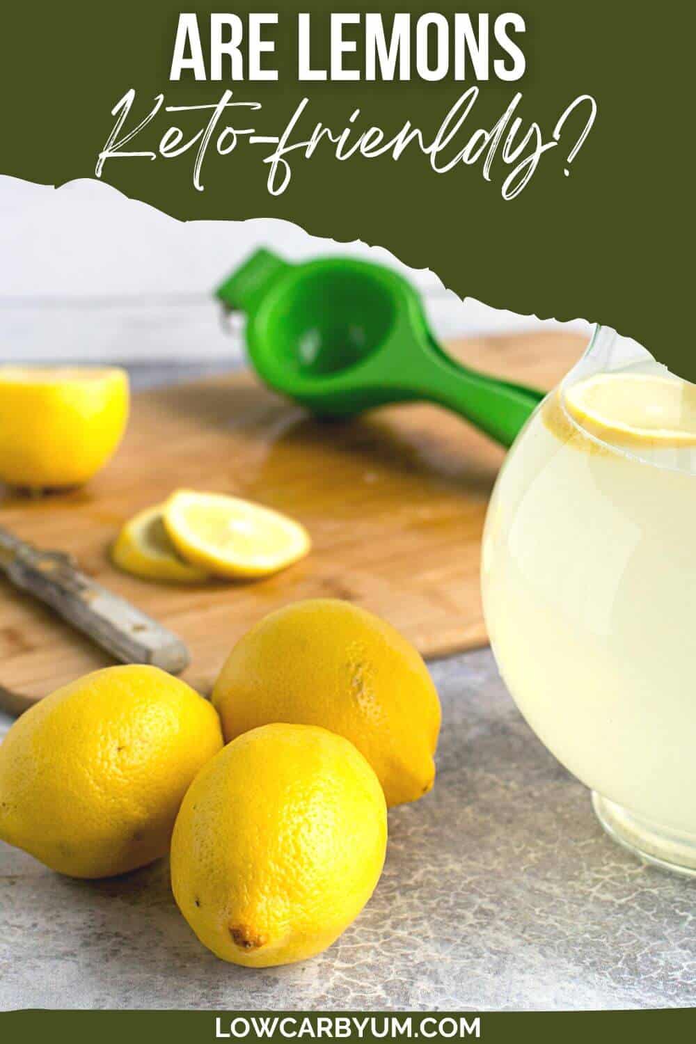 are lemons keto pinterest image.