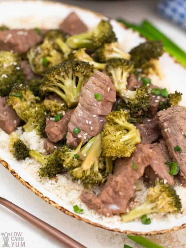Slow Cooker Beef and Broccoli Low Carb Yum