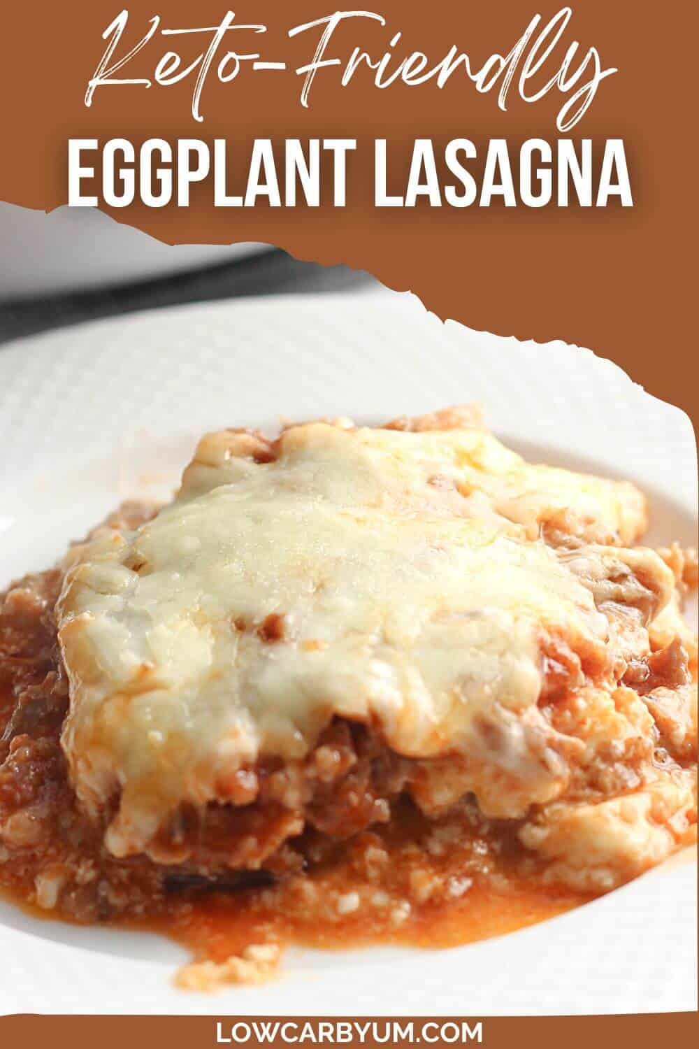 eggplant lasagna pinterest image.