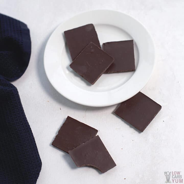 Is Dark Chocolate Keto Low Carb Yum   Is Dark Chocolate Keto Sq 720x720 