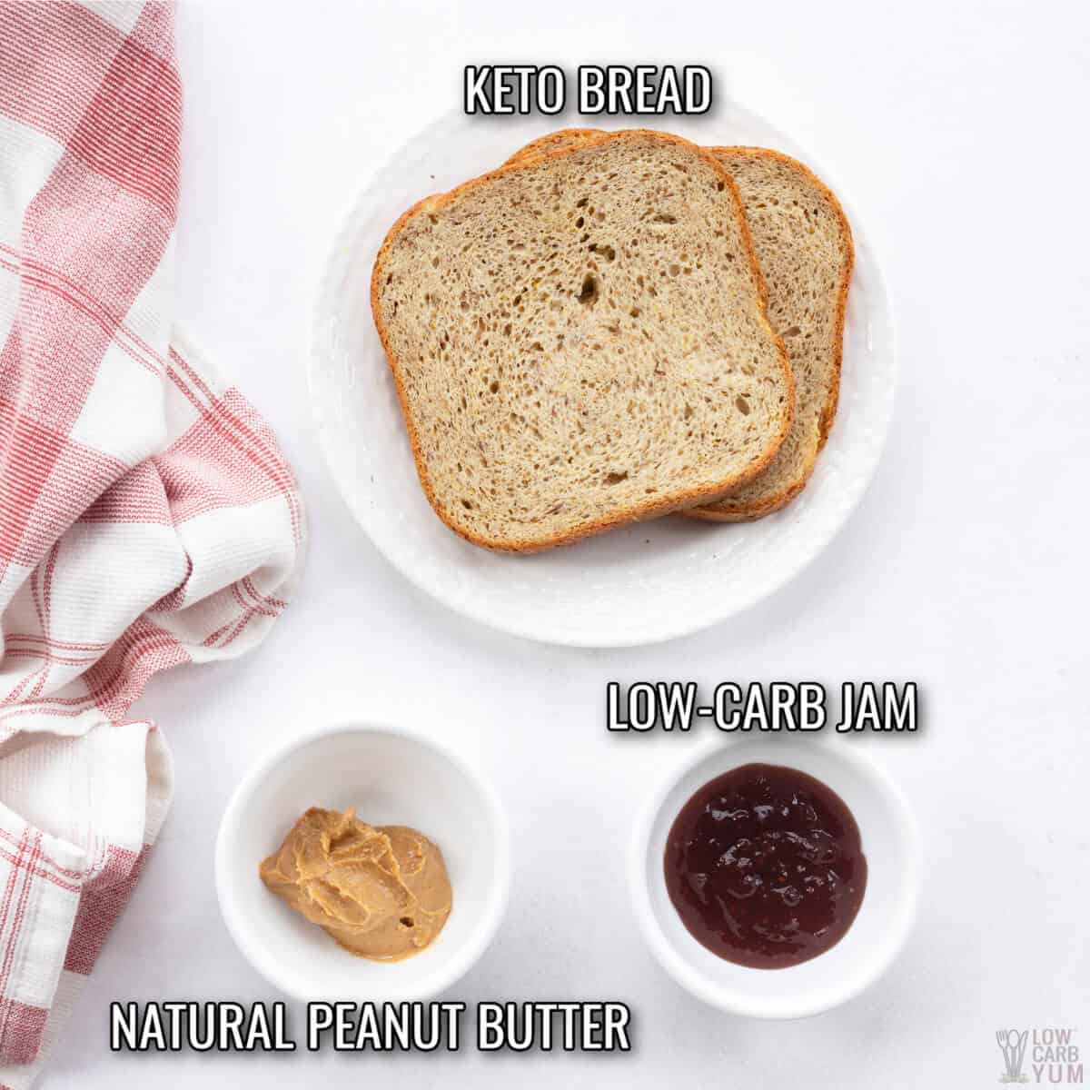 keto peanut butter and jelly ingredients.