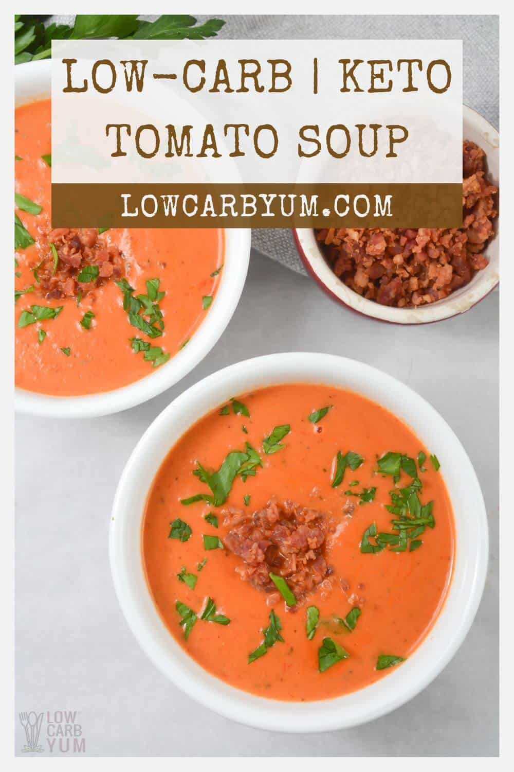 keto tomato soup pinterest image.