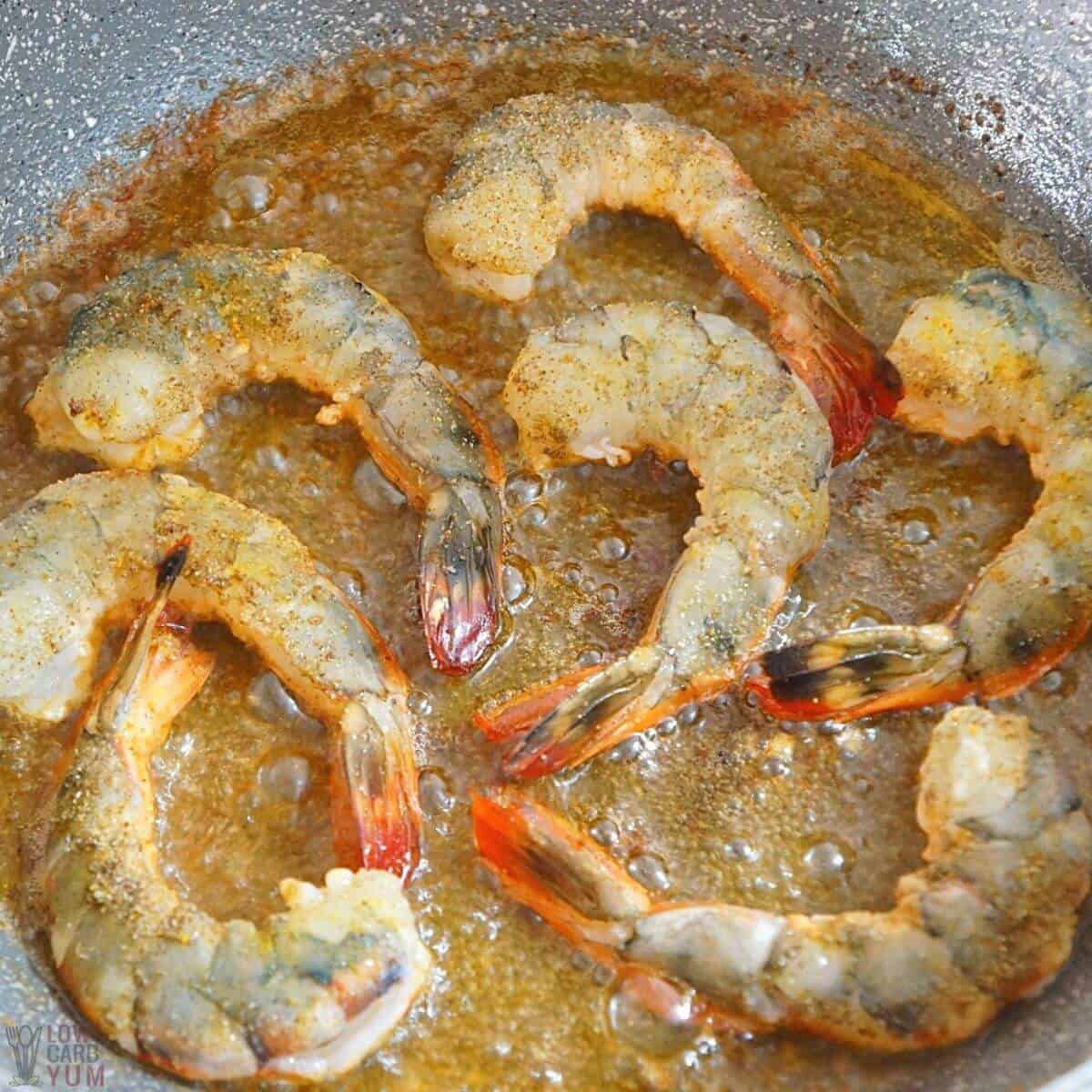 pany frying prawns.