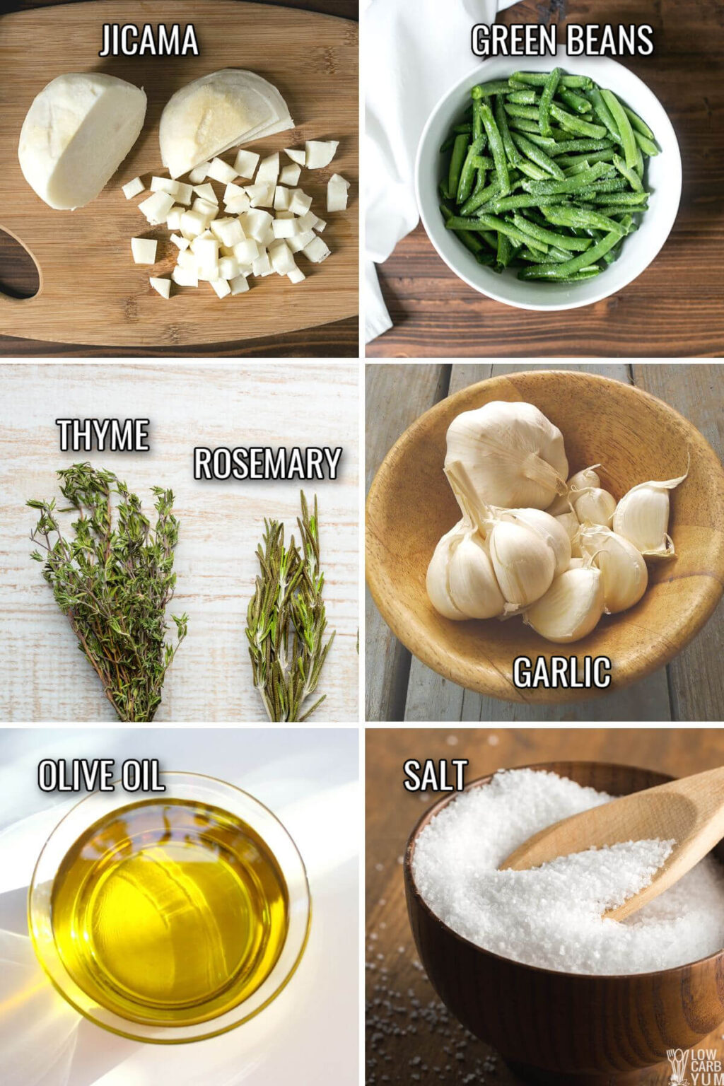 Roasted Jicama With Green Beans