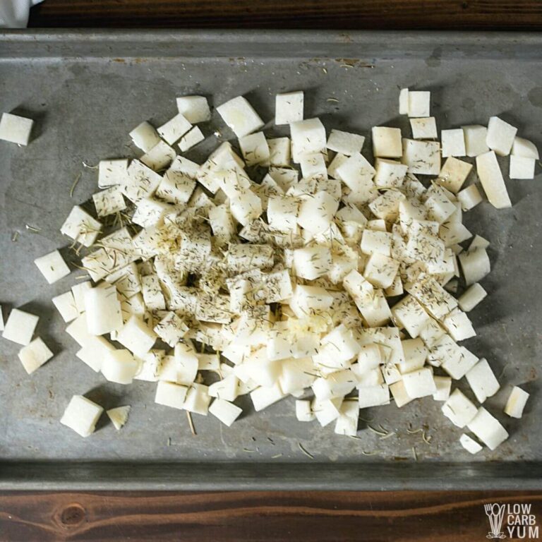 Roasted Jicama With Green Beans