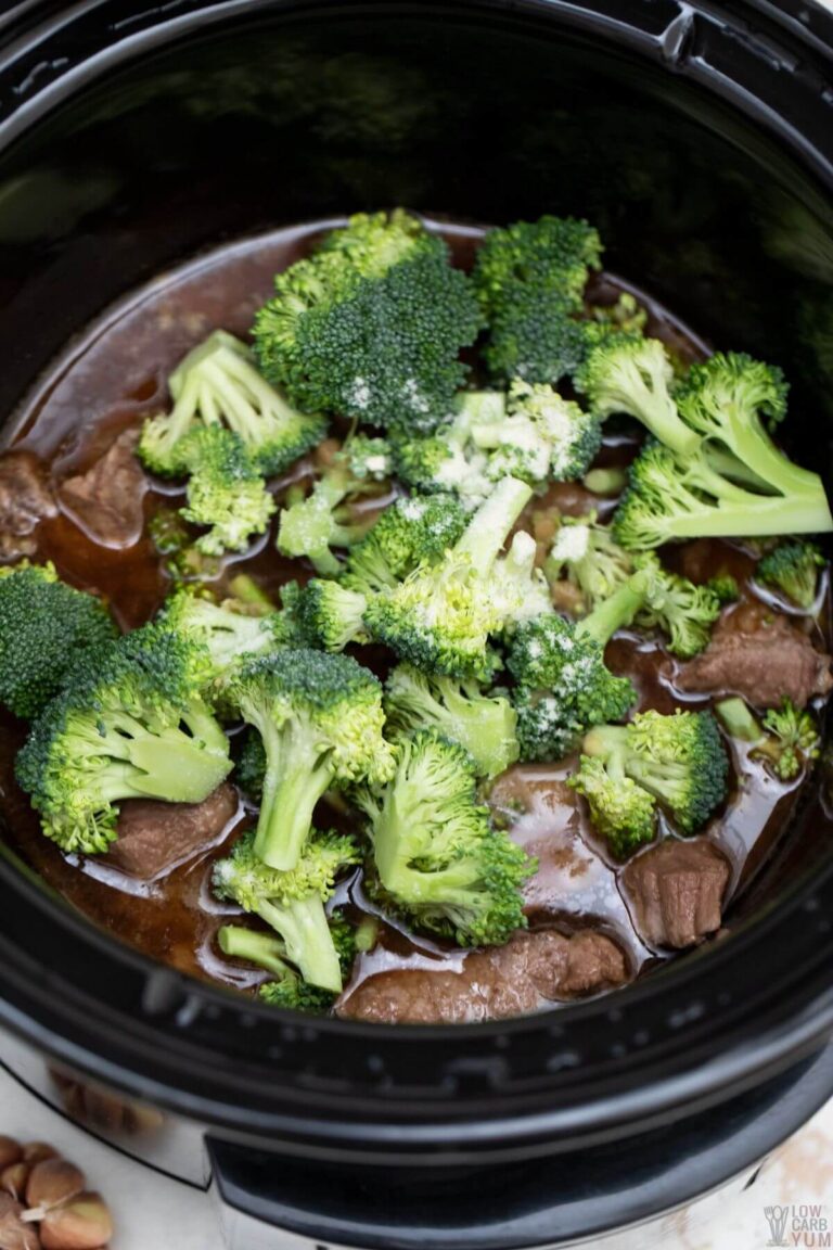 Slow Cooker Beef And Broccoli - Low Carb Yum