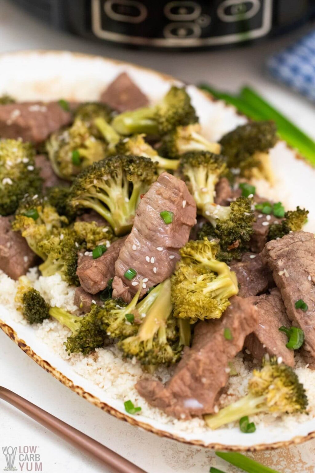 Slow Cooker Beef and Broccoli Low Carb Yum