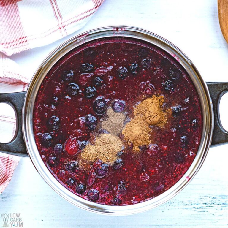 Keto Cranberry Blueberry Sauce Recipe Low Carb Yum