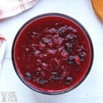 cranberry blueberry sauce featured image.