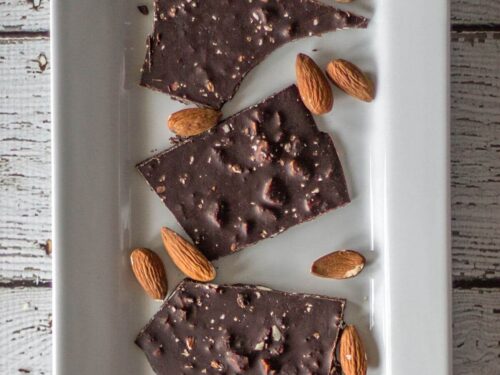 Dark Chocolate Almond Bark - Almonds 