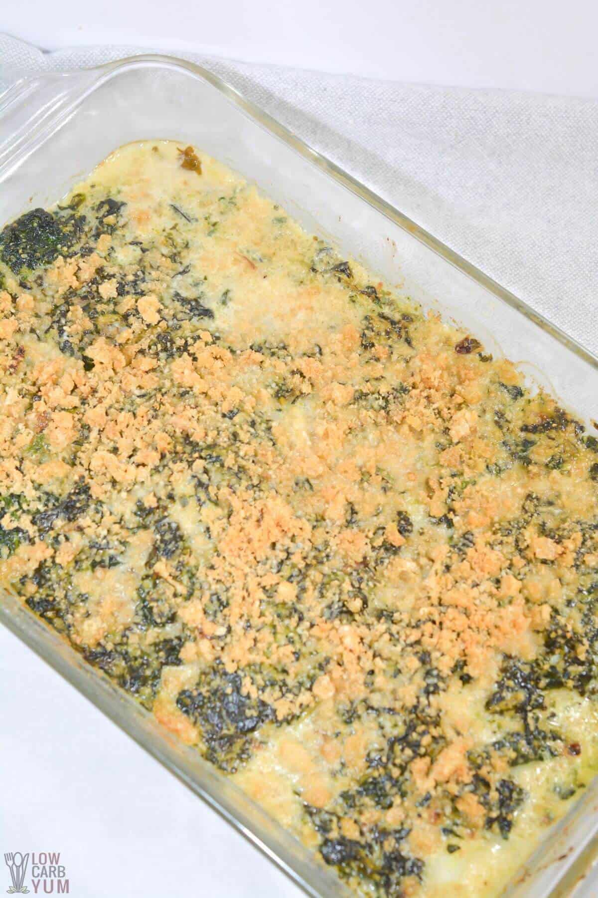 baked fish florentine casserole.