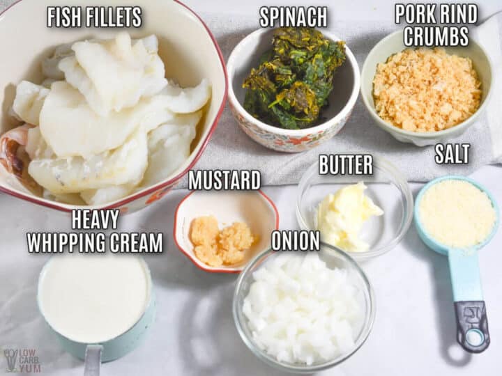 Keto Baked Fish Florentine Low Carb Yum