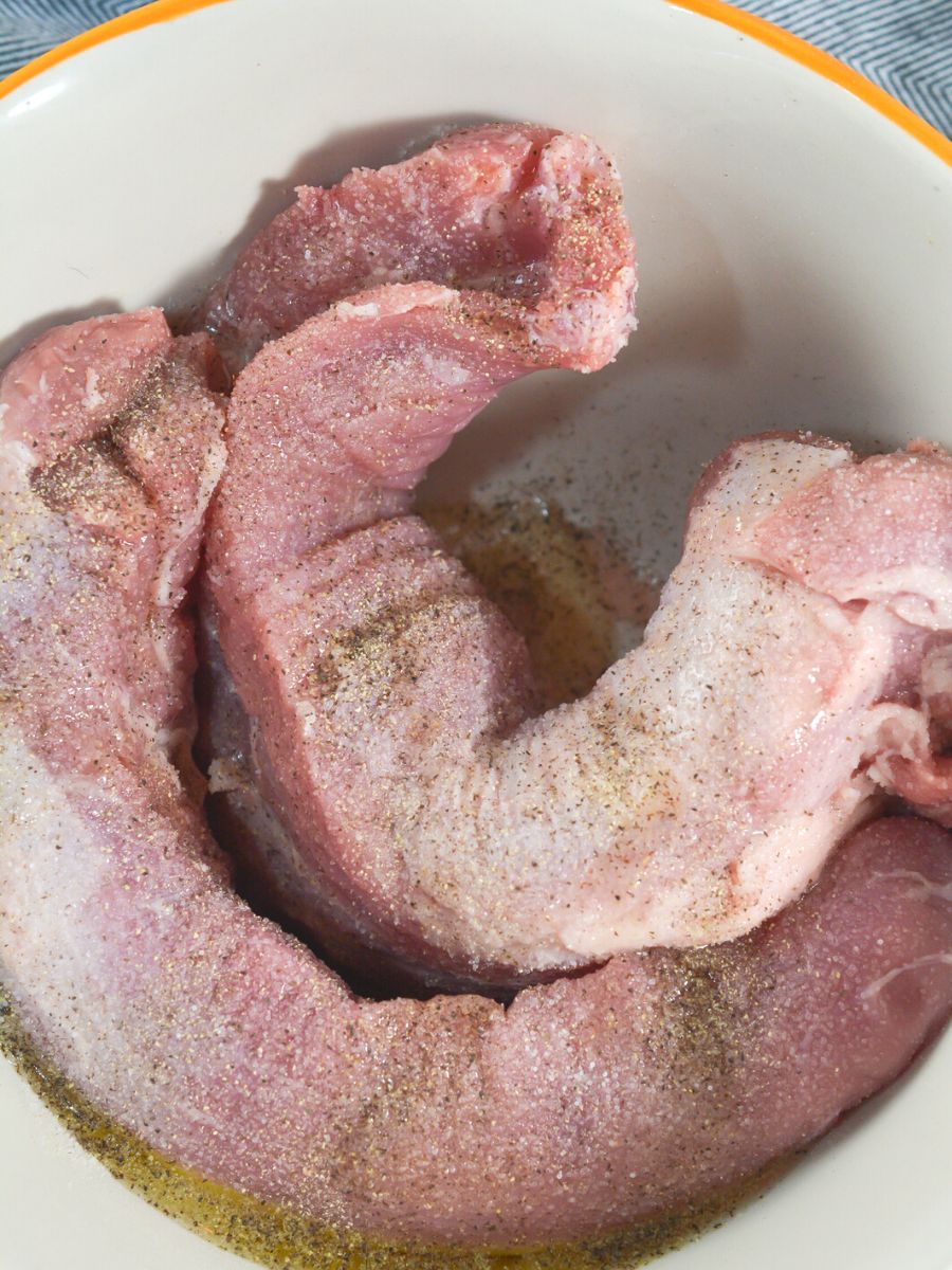 seasoning raw pork tenderloin