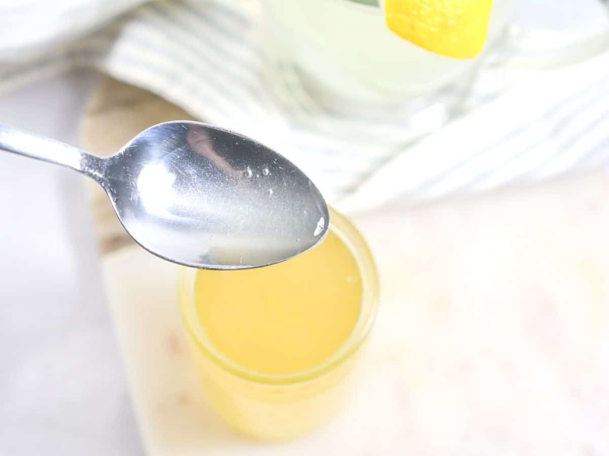 spoonful of keto simple syrup