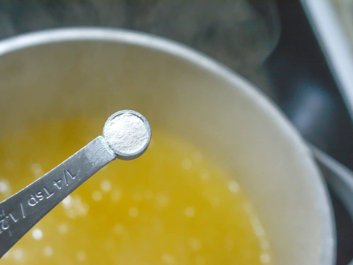 adding xanthan gum to simple syrup