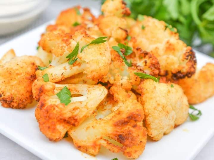 Keto Frozen Cauliflower in Air Fryer Low Carb Yum