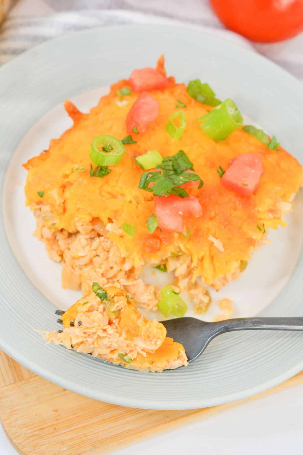 baked chicken taco casserole