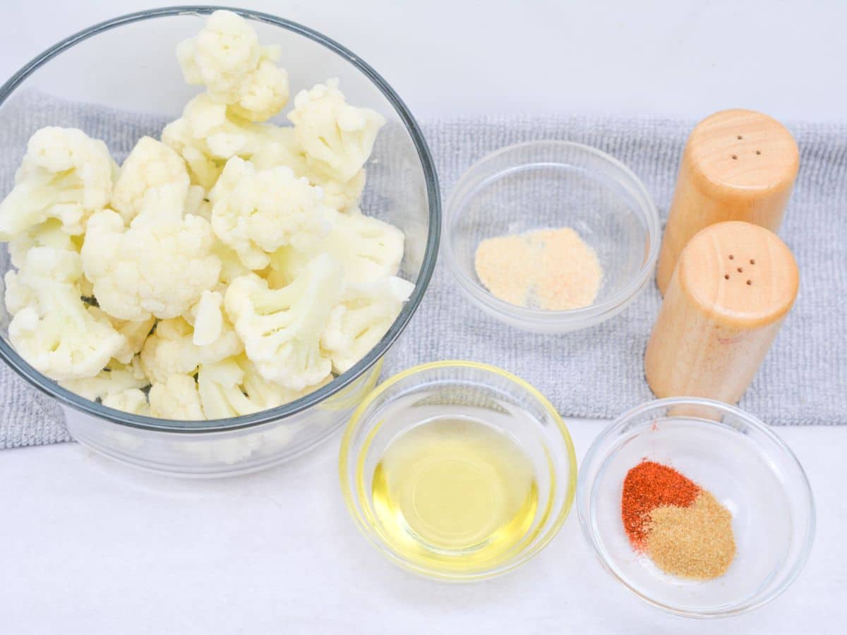 ingredients for air fryer cauliflower