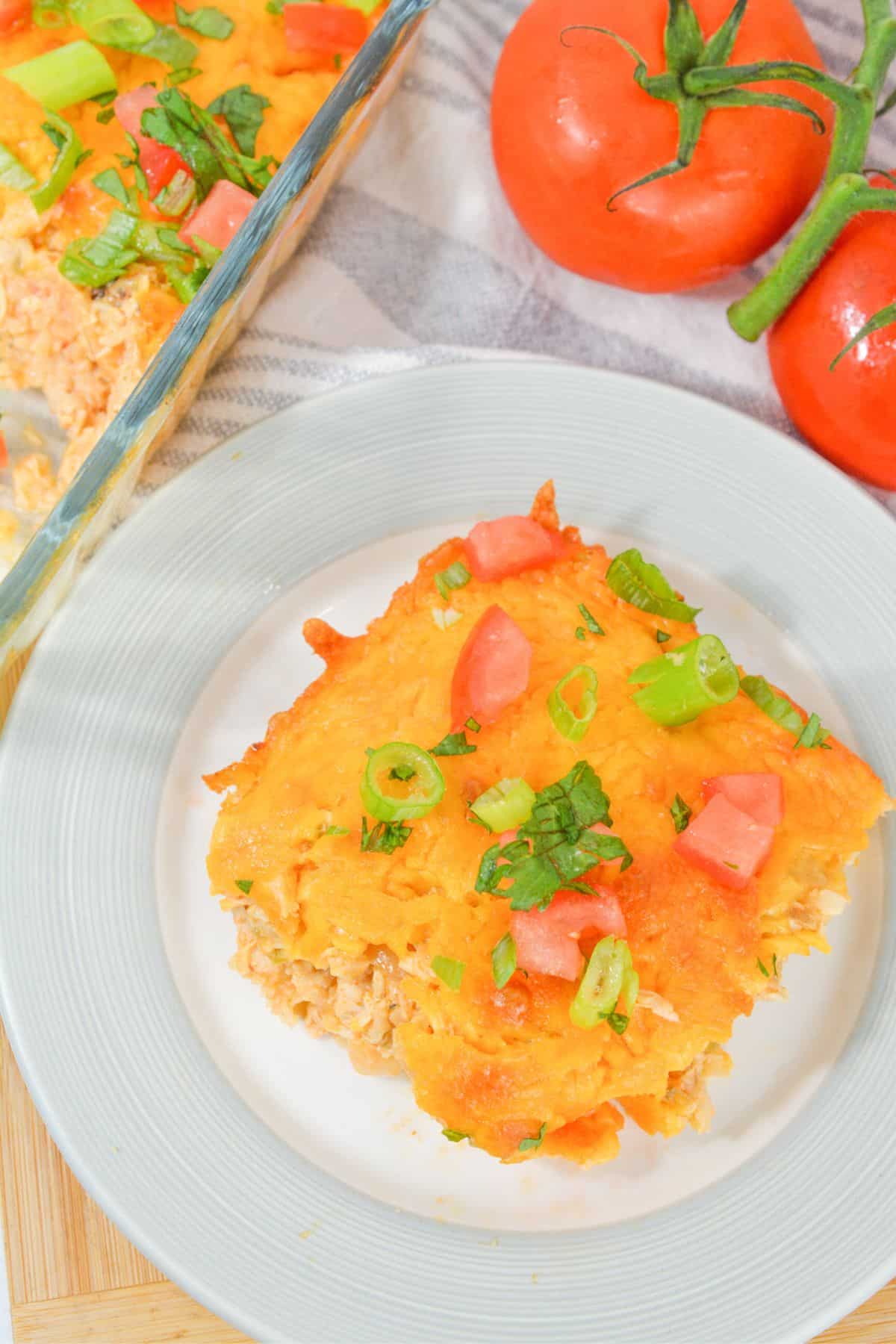 sliced taco casserole