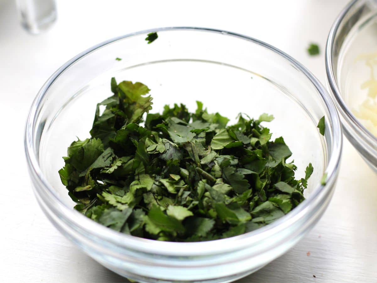 chopped cilantro