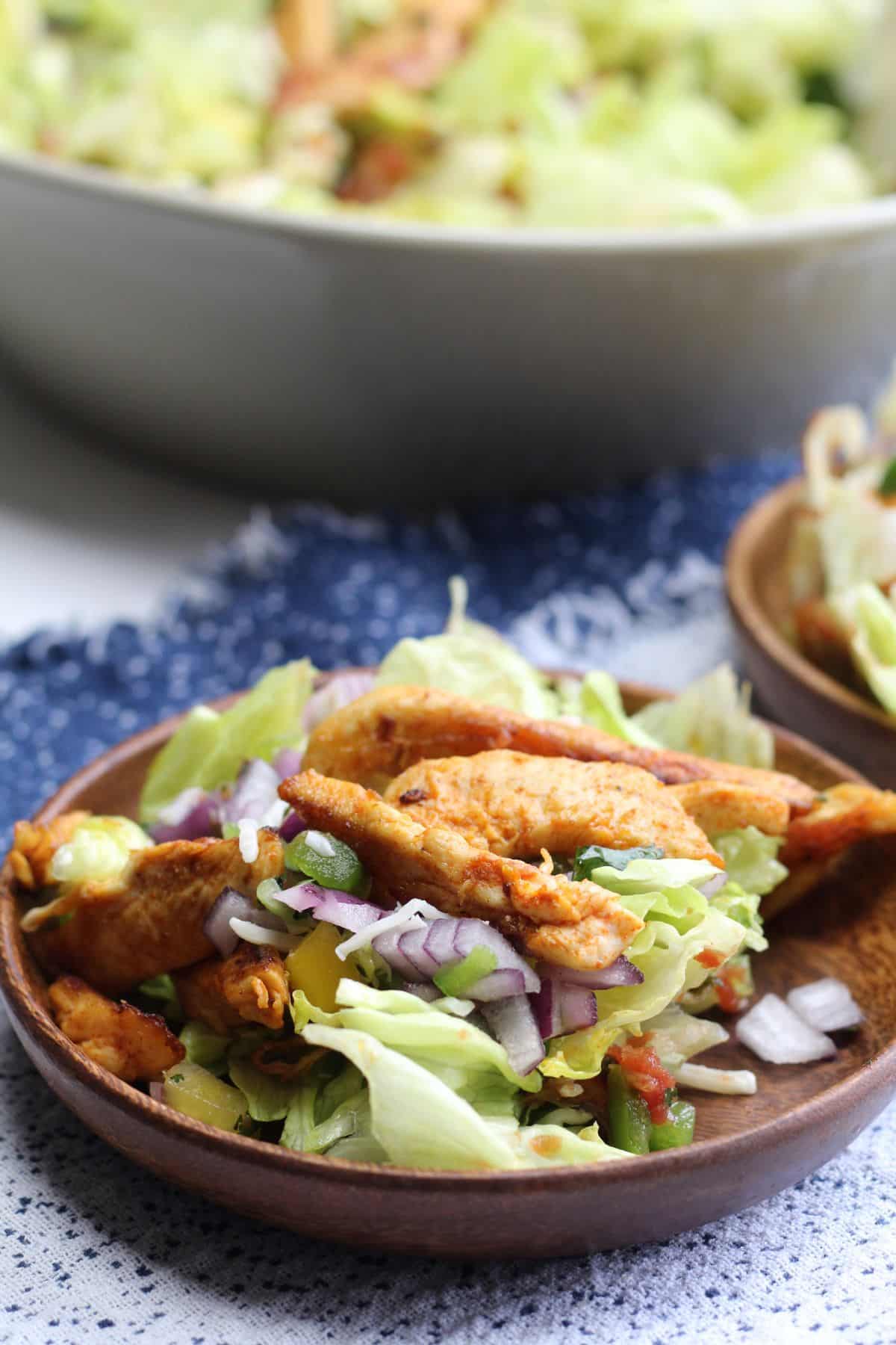 keto chicken southwest salad