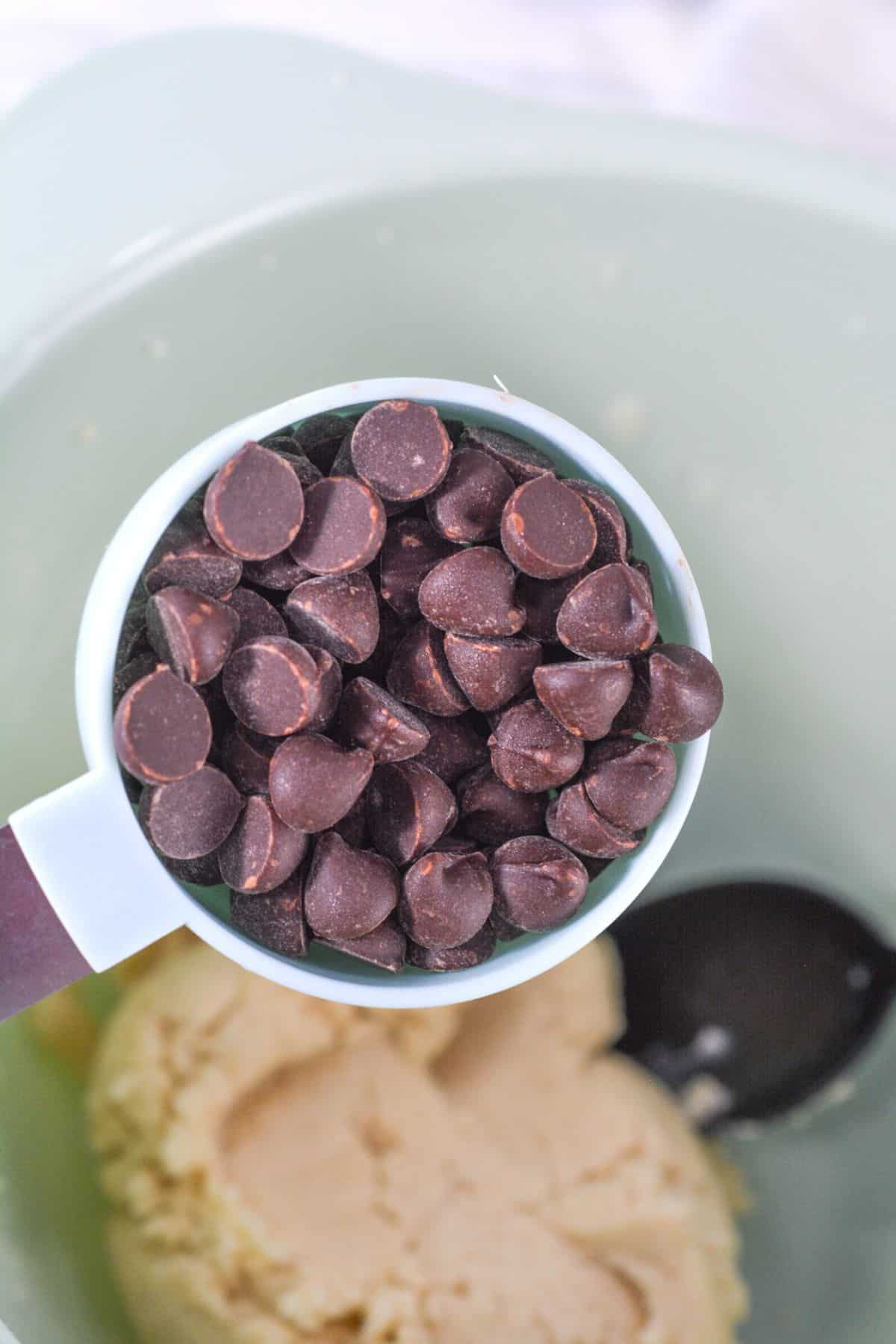 adding choczero chocolate chips