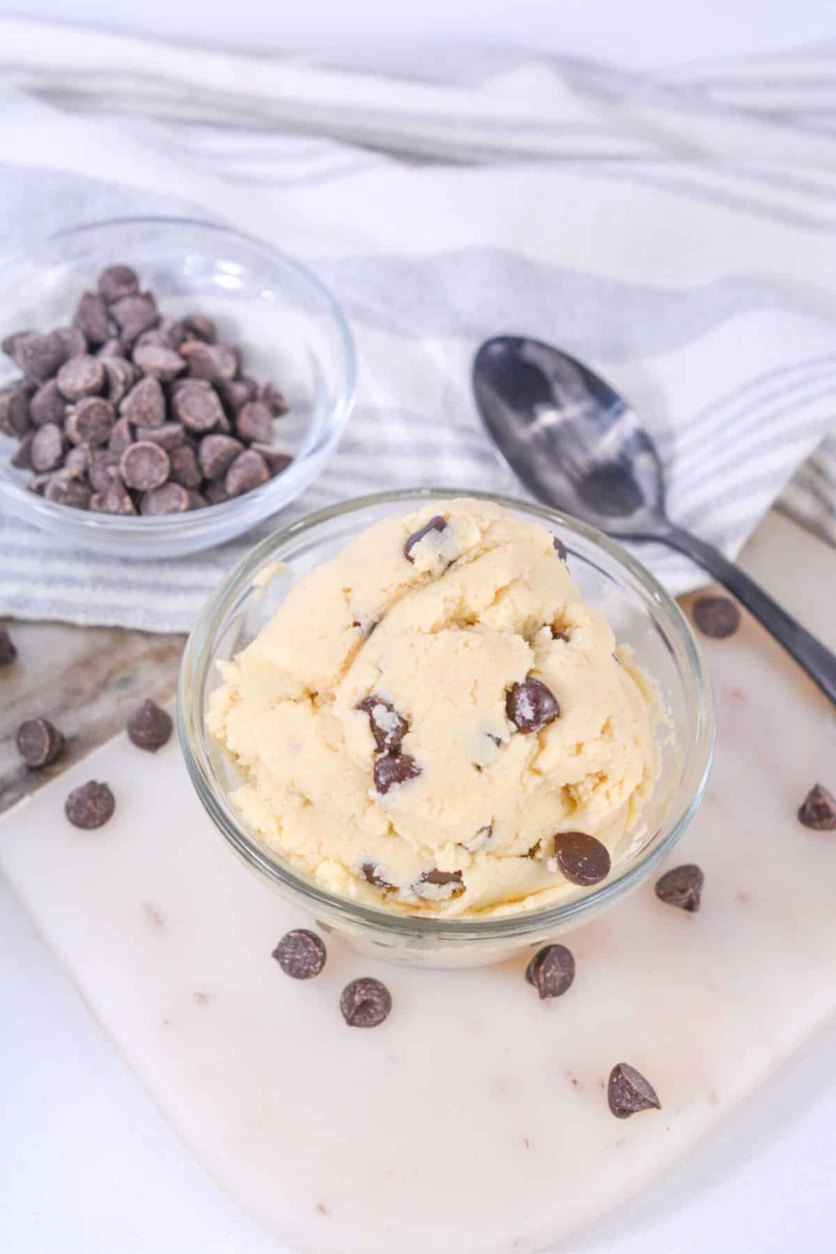 cookie dough with chocolate chips