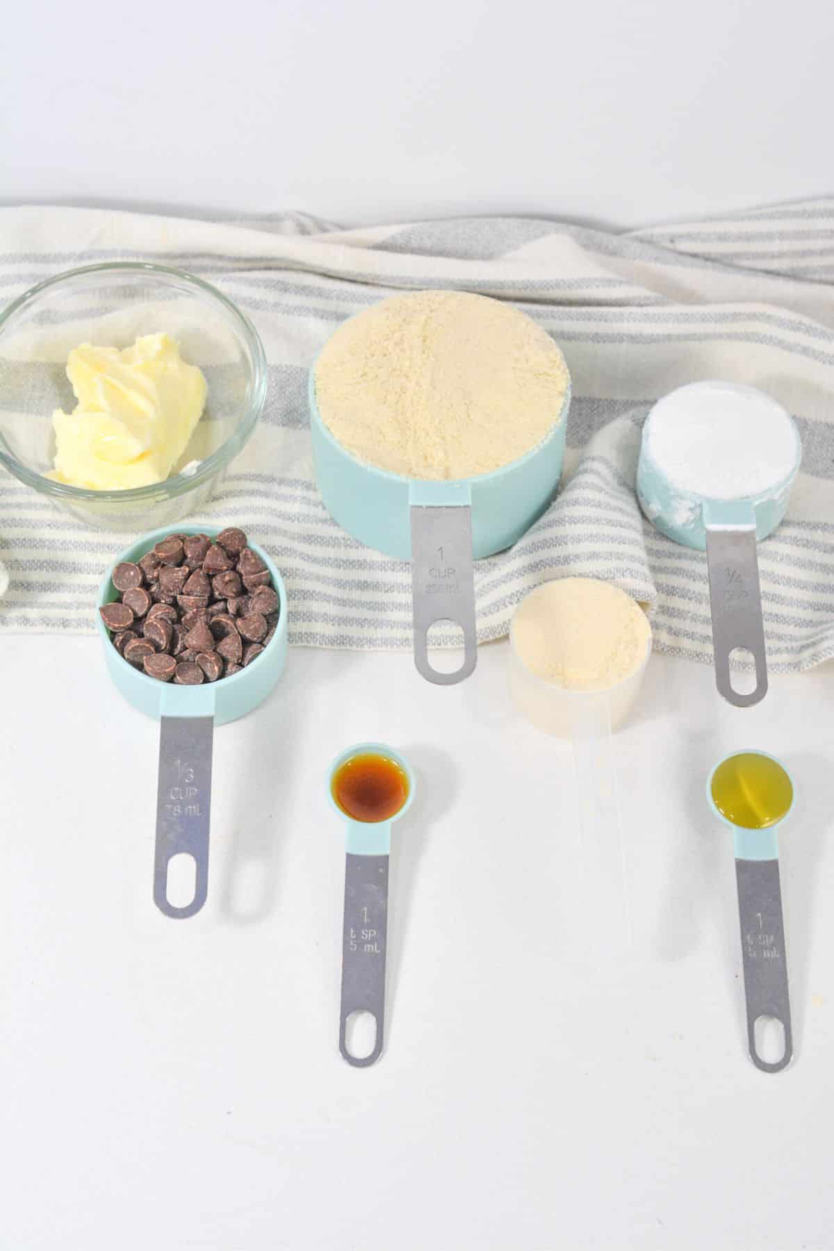 ingredients needed for keto protein cookie dough
