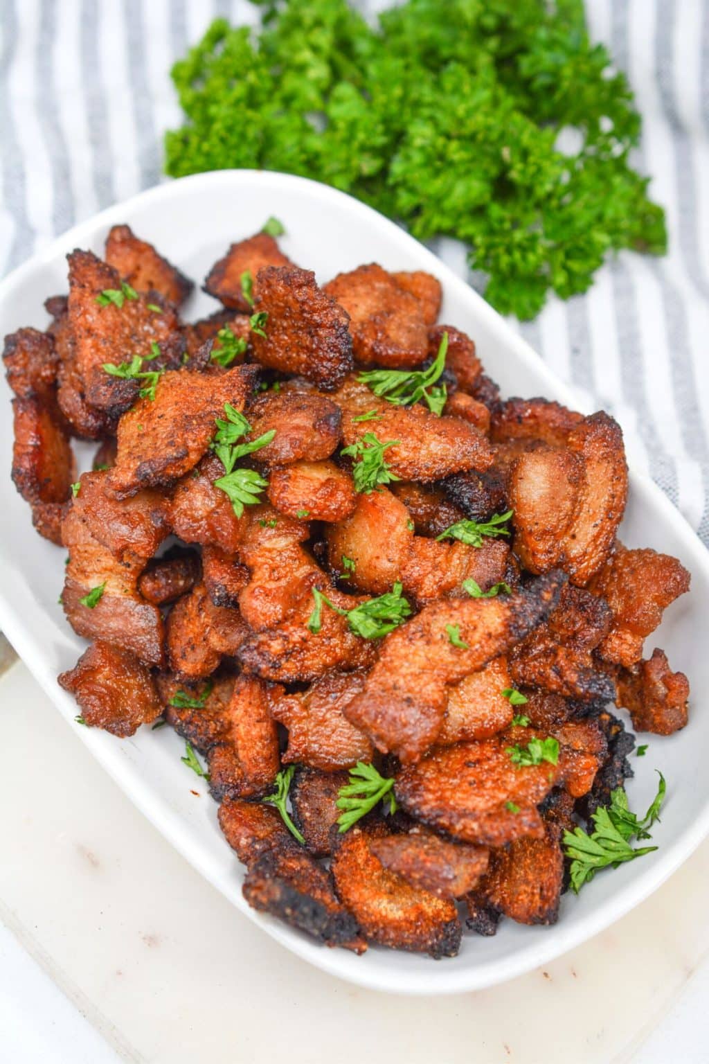 Keto Air Fryer Pork Belly Bites Low Carb Yum